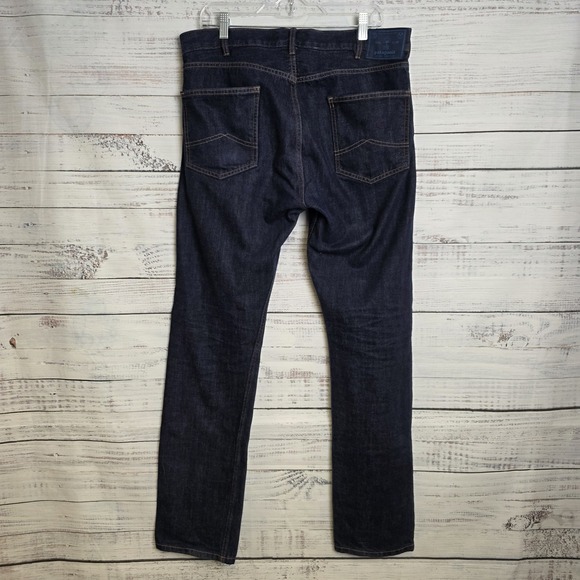 Patagonia Iron Clad Jeans Mens 34x34 Straight Fit Dark Wash Blue Denim Cotton - Picture 3 of 11
